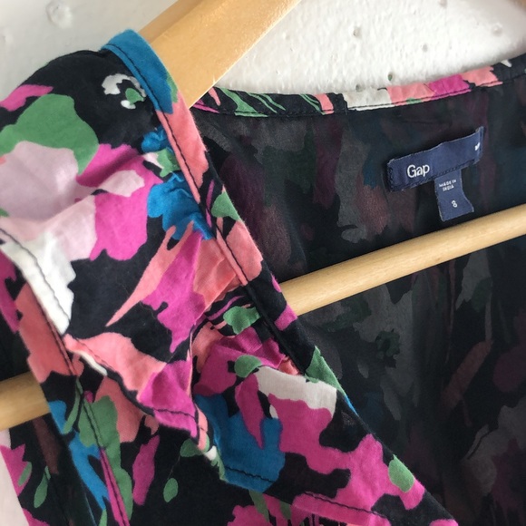 GAP Floral Tie Waist Dress - Picture 7 of 12